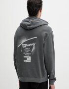Tommy Jeans суичър с качулка мъжки от памук сив DM0DM22840