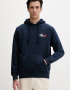 Tommy Jeans Суичър с качулка мъжки от памук тъмносин DM0DM22680
