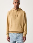 Tommy Jeans суичър с качулка мъжки с памук бежов DM0DM20742