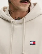 Tommy Jeans суичър с качулка мъжки с памук бежов DM0DM22666