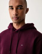 Tommy Jeans суичър с качулка мъжки с памук бордо DM0DM20742