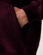 Tommy Jeans суичър с качулка мъжки с памук бордо DM0DM20742