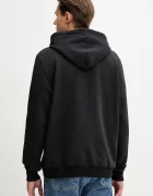 Tommy Jeans суичър с качулка мъжки с памук черен DM0DM20746