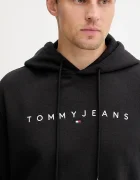 Tommy Jeans суичър с качулка мъжки с памук черен DM0DM20746
