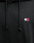 Tommy Jeans суичър с качулка мъжки с памук сив DM0DM22666