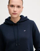 Tommy Jeans Суичър в тъмносиньо с качулка с изчистен дизайн DW0DW19958