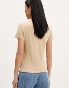 Tommy Jeans тениска basic дамска от памук бежова DW0DW20459