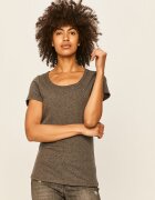 Tommy Jeans тениска basic дамска с памук сива