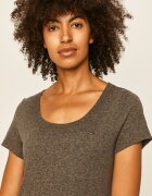 Tommy Jeans тениска basic дамска с памук сива