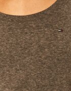 Tommy Jeans тениска basic дамска с памук сива