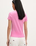 Tommy Jeans тениска базова дамска от памук розова DW0DW20459