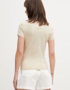 Tommy Jeans тениска дамска от памук бежова DW0DW18398