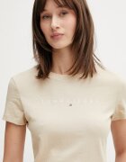 Tommy Jeans тениска дамска от памук бежова DW0DW18398