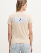 Tommy Jeans тениска дамска от памук бежова DW0DW22274
