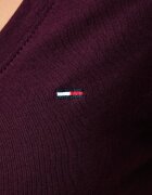 Tommy Jeans тениска дамска от памук бордо DW0DW20458