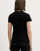 Tommy Jeans тениска дамска от памук черна DW0DW22562