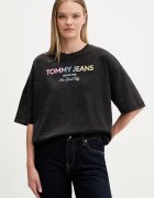 Tommy Jeans тениска дамска от памук черна DW0DW22803