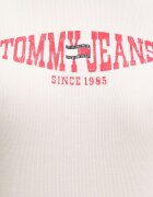 Tommy Jeans тениска дамска с памук бежова DW0DW22272