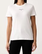 Tommy Jeans тениска дамска с памук бяла DW0DW23527