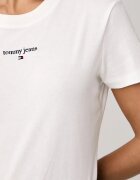 Tommy Jeans тениска дамска с памук бяла DW0DW23527