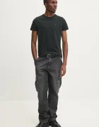 Tommy Jeans тениска мъжка от памук черна DM0DM04411
