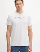 Tommy Jeans тениска мъжка от памук сива DM0DM20744
