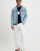 Tommy Jeans тениска мъжка от памук тъмносина DM0DM22645