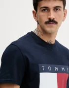 Tommy Jeans тениска мъжка от памук тъмносина DM0DM22645