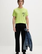Tommy Jeans тениска мъжка от памук зелена DM0DM22553