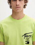 Tommy Jeans тениска мъжка от памук зелена DM0DM22553