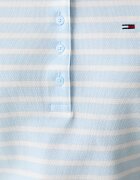 Tommy Jeans тениска с яка дамска от памук синя DW0DW22820