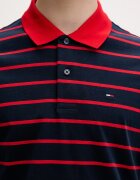 Tommy Jeans тениска с яка мъжка от памук тъмносиня DM0DM22708