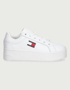 Tommy Jeans TJW FLATFORM SNEAKER маратонки дамски от кожа бели EN0EN02932