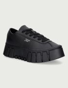 Tommy Jeans TJW PLATFORM SNEAKER LEATHER LC маратонки дамски от кожа черни EN0EN03165
