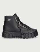 Tommy Jeans TJW PLATFORM SNEAKER LEATHER MC високи кецове дамски от кожа черни високи EN0EN03133
