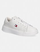 Tommy Jeans TJW SCRIPT CUPSOLE маратонки дамски кожени бели EN0EN02960