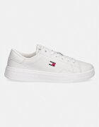 Tommy Jeans TJW SCRIPT CUPSOLE маратонки дамски кожени бели EN0EN02960