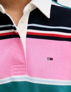 Tommy Jeans уголемен суичър дамски от памук розов DW0DW23483