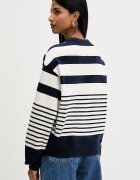 Tommy Jeans уголемен суичър дамски от памук тъмносин DW0DW22824