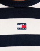 Tommy Jeans уголемен суичър дамски от памук тъмносин DW0DW22824