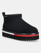Tommy Jeans Велурени апрески TJW FLATFORM SNOW BOOT SUEDE
