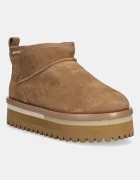 Tommy Jeans Велурени апрески TJW FLATFORM SNOW BOOT SUEDE