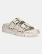 Tommy Jeans Велурени чехли DOUBLE STRAP SANDAL SUEDE