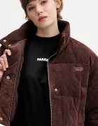 Tommy Jeans Яке в кафяво зимен модел с уголемена кройка DW0DW21658