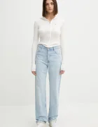 Tommy Jeans Жилетка дамска в бяло от лека материя DW0DW21673