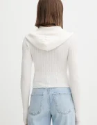 Tommy Jeans Жилетка дамска в бяло от лека материя DW0DW21673
