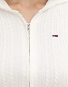 Tommy Jeans Жилетка дамска в бяло от лека материя DW0DW21673