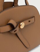 Tory Burch чанта crossbody дамска от кожа Romy Small Bauletto бежова 179989