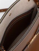 Tory Burch чанта tote дамска от кожа Lee Radziwill кафява 179398