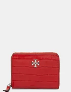Tory Burch Кожен портфейл Kira Croc Small Zip